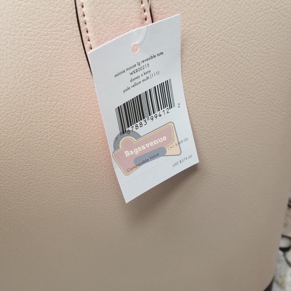 #bagsavenue FAST SHIPPING Minnie Mouse Black Reversible Pink Tote Kate Spade - Picture 6 of 16